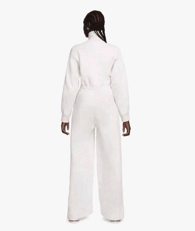 Nike Women Sportswear Tech Fleece Windrunner Jumpsuit Grey Sz XS FB8798-013