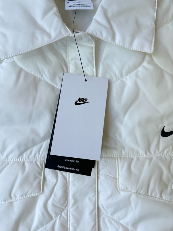 Nike Womens Sportswear Essential Vest White Sz Large Snap