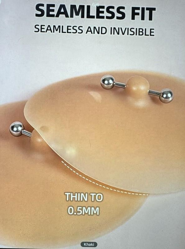 Nipple Ring Nipple Piercing Silicone Reusable Pasties Nipple Covers NEW