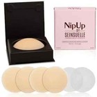 NipUp Silicone Nipple Covers - Set Of 4 Reusable Nipple Pasties + Travel Bag