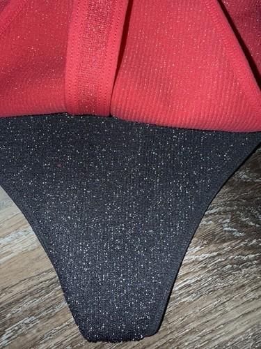 No Boundaries 2-Pair Womens Seamless Lurex Thong Underwear Panties Nylon (A) 2XL