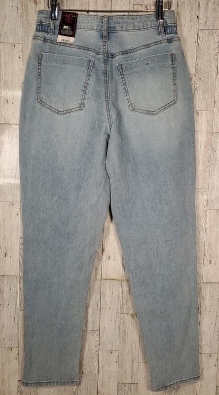 No Boundaries Jeans Juniors Size 11 Hi Rise Cinched Mom Denim 5 Button Up NEW