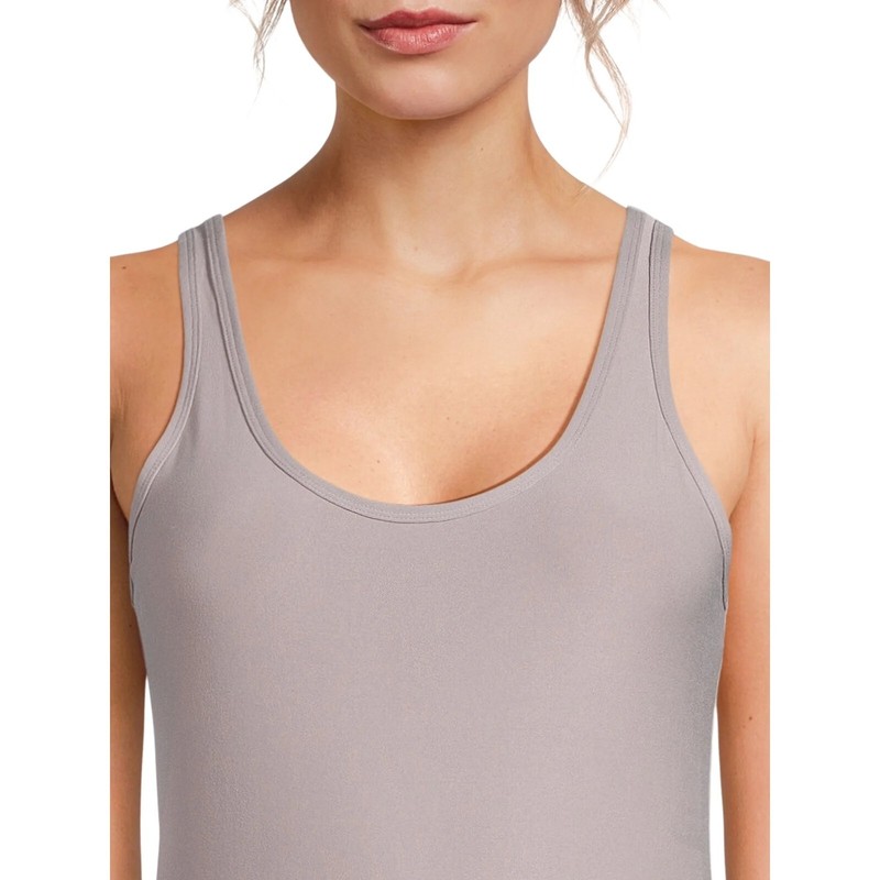 No Boundaries Juniors Scoop Tank Top Size XXL (19) Grey Crystal Super Soft NWT