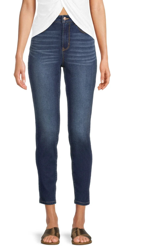 No Boundaries Juniors SIZE 5 High Rise Skinny Jeans Color Dark Wash NWT
