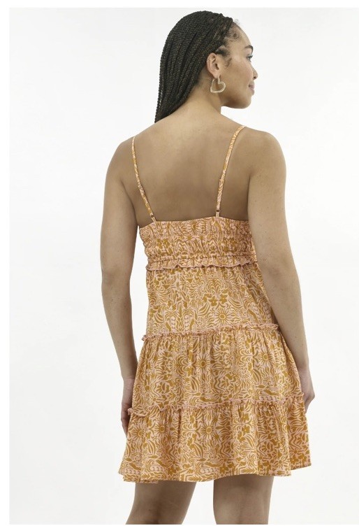 No Boundaries Women’s Surplice Tiered Mini Dress Size L