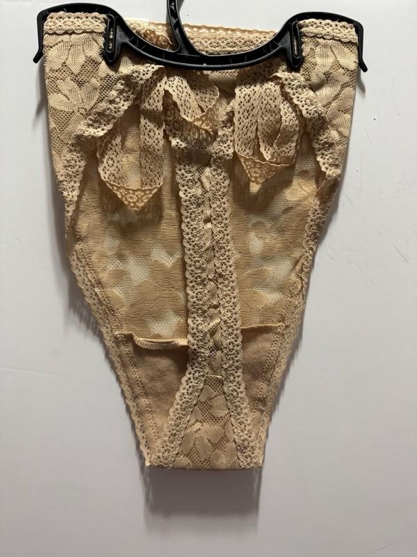 No Boundries Women’s Strappy Lace Thong SZ L (12-14) Tan NWT