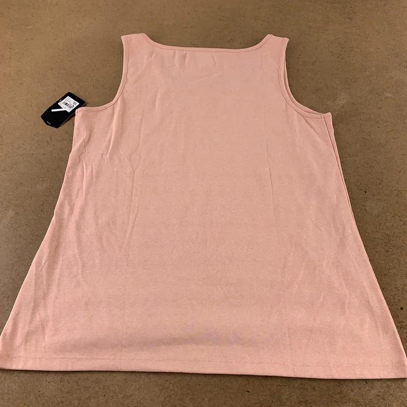 Noble Outfitters Women's Size XXL Blush Heather Scoop Neck Tug Free Tank Top