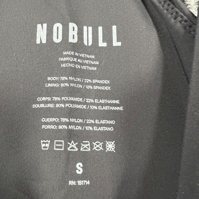 NoBull Swim Suit Womens Size Small Black One Piece Cross Fit Pool Beach New