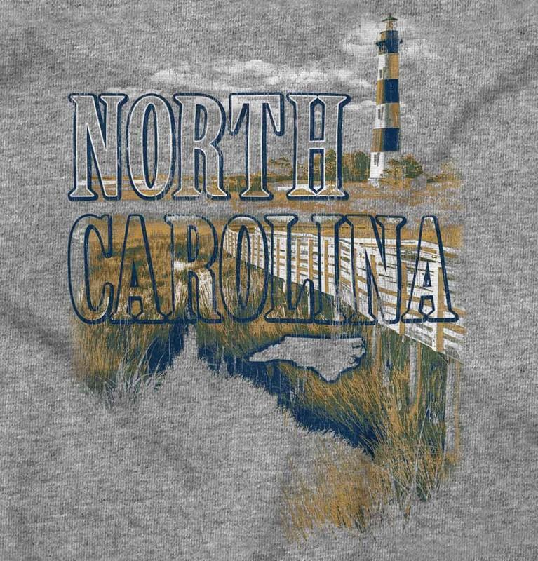 North Carolina Lighthouse Cape Lookout Beach Womens Top Junior Graphic Tee