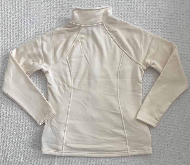 North Face $99 Women Agave Fleece Jacket Full Zip Warm - Vintage White /Creme-L