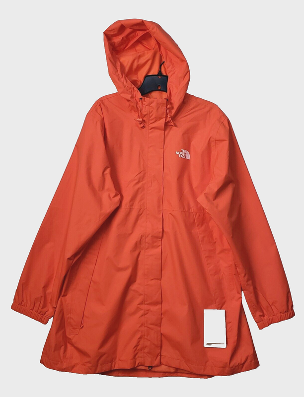North Face Jacket Womens Plus 2X Antora 2023 Dryvent Wind Rain ORANGE NEW $120