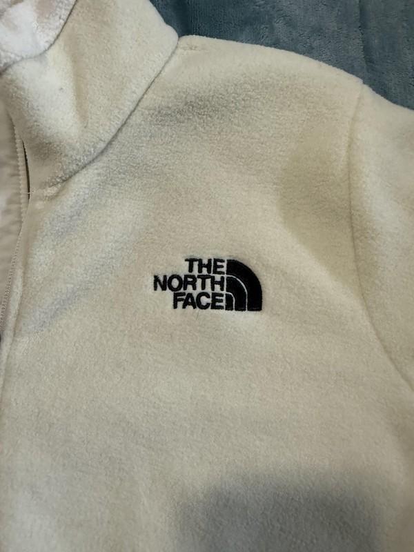 North Face Pullover Womens Medium White Fleece Quarter Zip Lightweight Outdoor