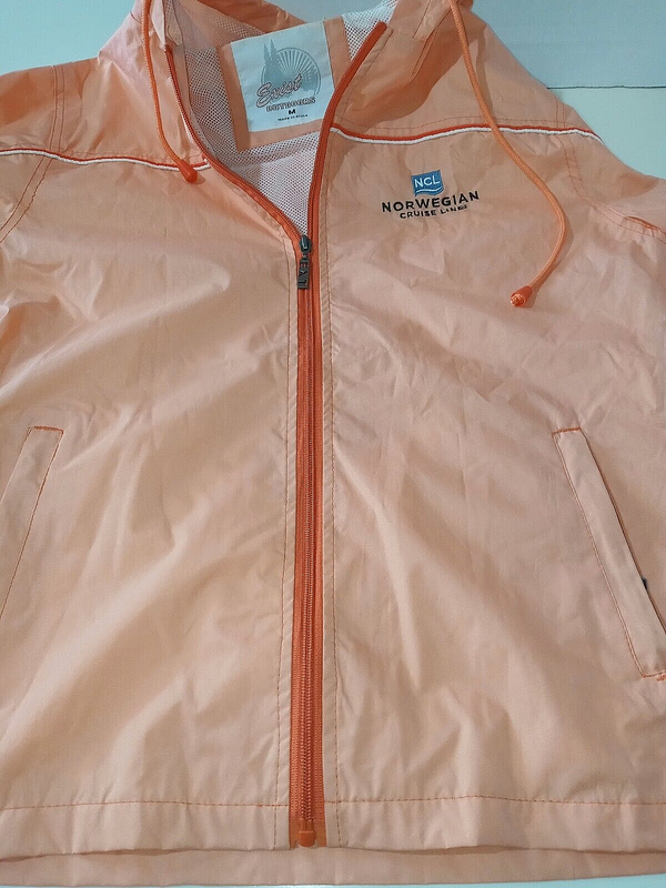 Norwegian Cruise Line Womens Medium Jacket Windbreaker Exist Outdoors Orange