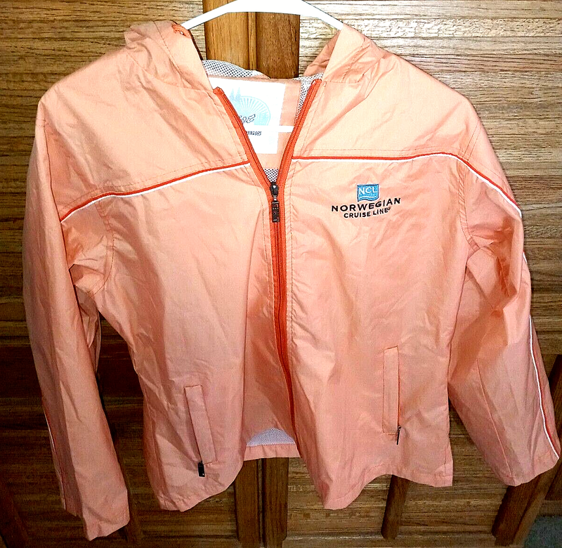 Norwegian Cruise Line Womens Medium Jacket Windbreaker Exist Outdoors Orange