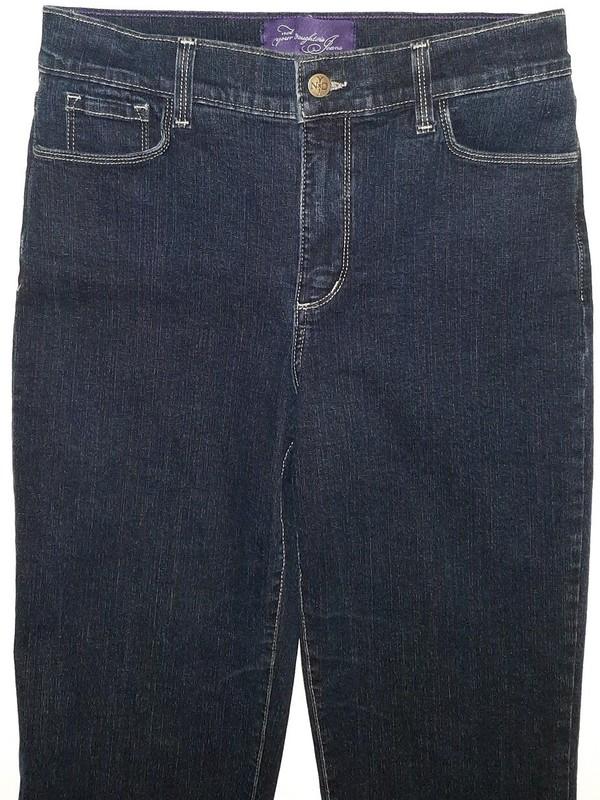 Not Your Daughters Jeans Womens 8 Dark Wash High-Rise Lift Mini Boot Leg 30x31.5