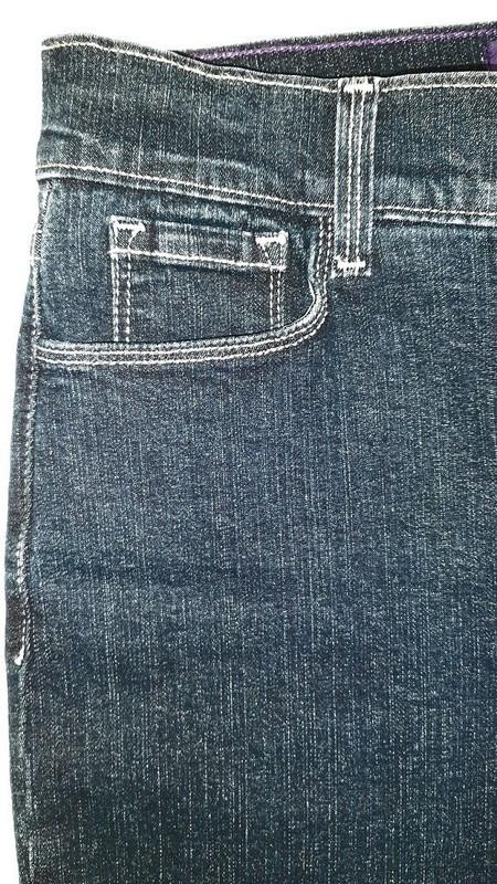 Not Your Daughters Jeans Womens 8 Dark Wash High-Rise Lift Mini Boot Leg 30x31.5
