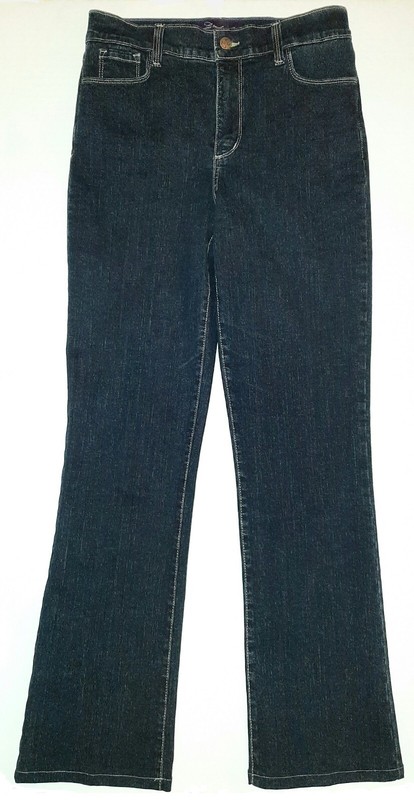 Not Your Daughters Jeans Womens 8 Dark Wash High-Rise Lift Mini Boot Leg 30x31.5