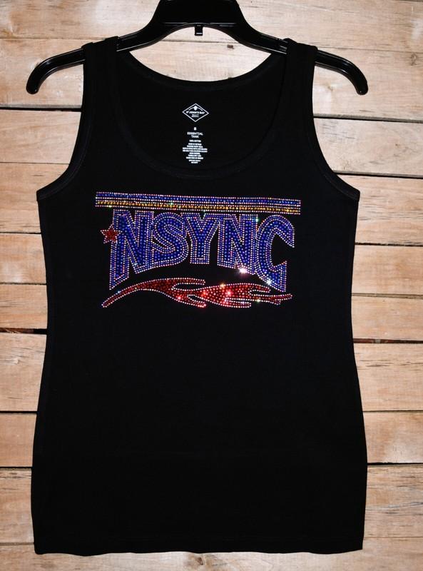 NSYNC Rhinestone Bling Shirt Or Tank XS S M L XL XXL 1X 2X3X4X5X