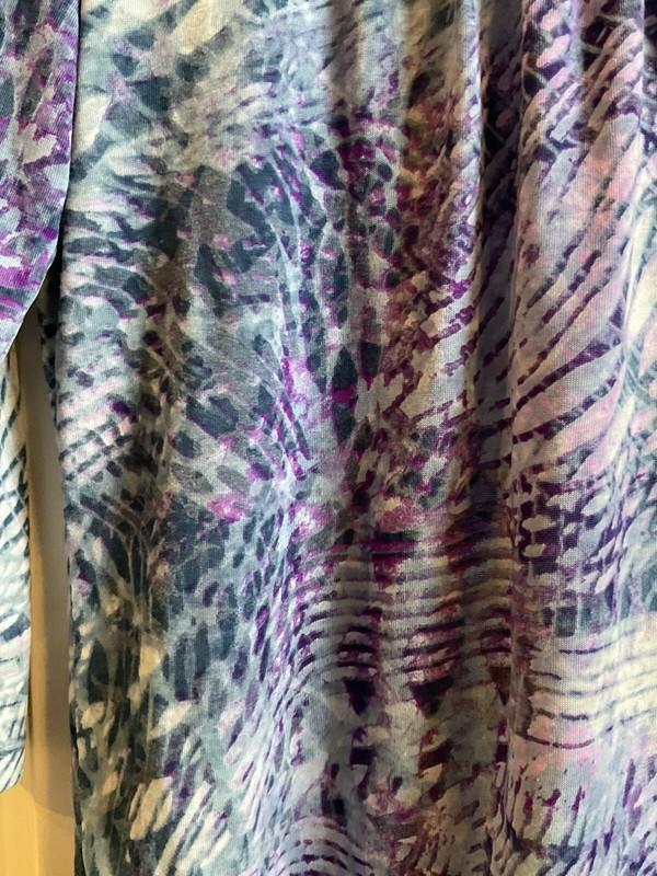 NWOT Chicos 3/4 Sleeve Scoop Neck Multicolor Pullover Knit Top Size 0 - Small