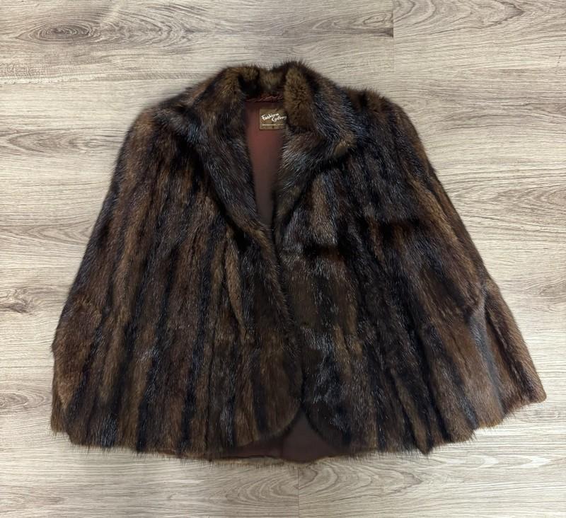 ⭐️NWOT ⭐️FASHION COLONY ⭐️100% MINK FUR ⭐️STOLE JACKET ⭐️ WOMENS L