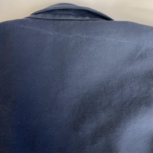 NWOT French Work Jacket Blue Cotton Chore Coat Utility Workwear Style Size Small