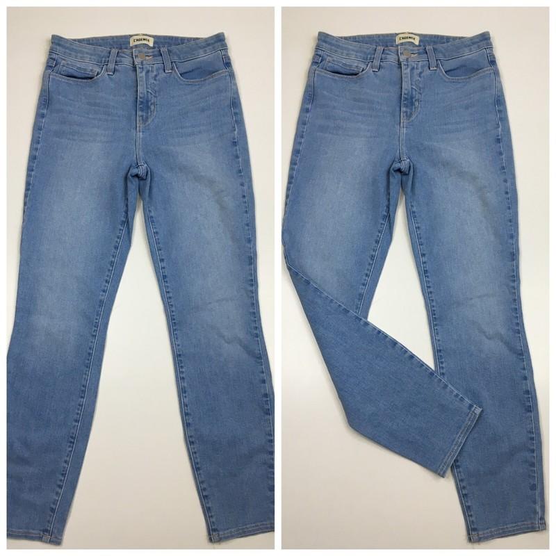 NWOT L'AGENCE Womens sz 26 Light Wash MARGOT 5 Pocket Logo Hardware Jeans