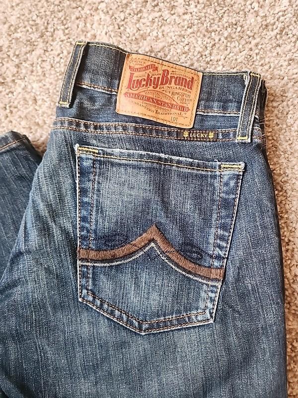 NWOT Lucky Brand Women's Straight Leg Jeans Low Rise Sz 27 Dark Wash