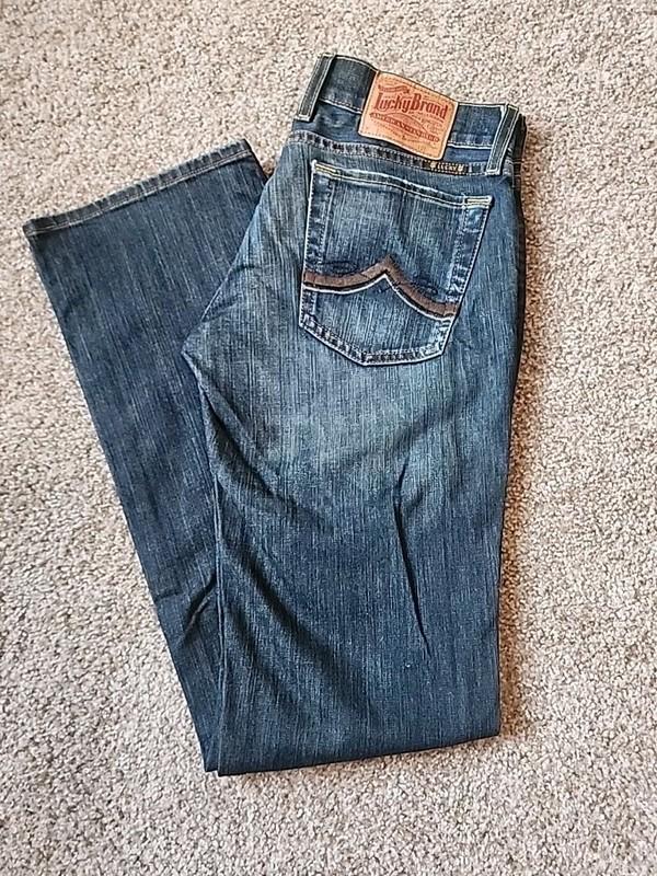 NWOT Lucky Brand Women's Straight Leg Jeans Low Rise Sz 27 Dark Wash