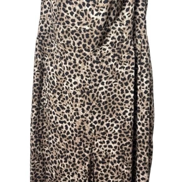 NWOT Torrid Challis Cullote Leopard Animal Print Jumpsuit Chic Summer 3X