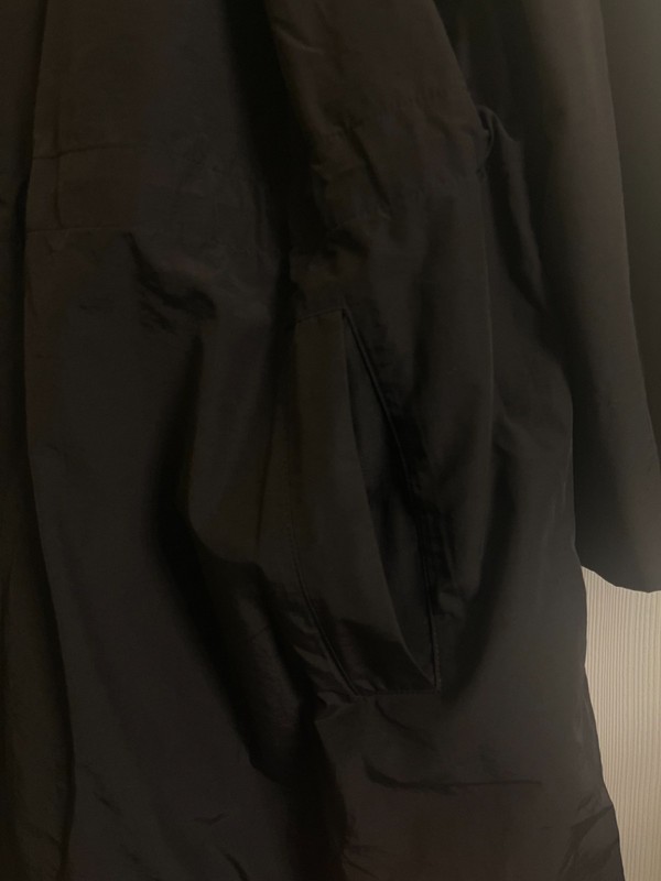 NWT $298 Eileen Fisher Organic Cotton/Nylon Black Hooded Coat 1X 2X 3X