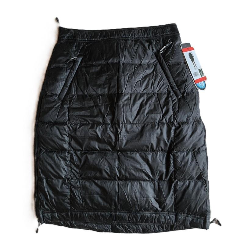 NWT 32 Degrees Heat Women’s Down Puffer Skirt Knee Length Size M Black