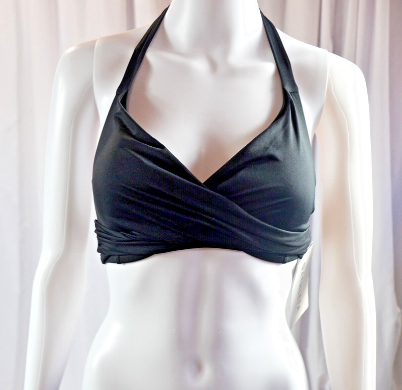 NWT $69 Athleta Size 36B/C 36 B/C Velvet Plum Bra Cup Halter Bikini Top #383978