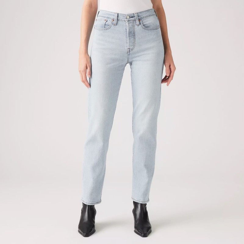 NWT $98 Levi's Wedgie Straight High Rise Ankle Jeans Light Wash Women Size 27x26