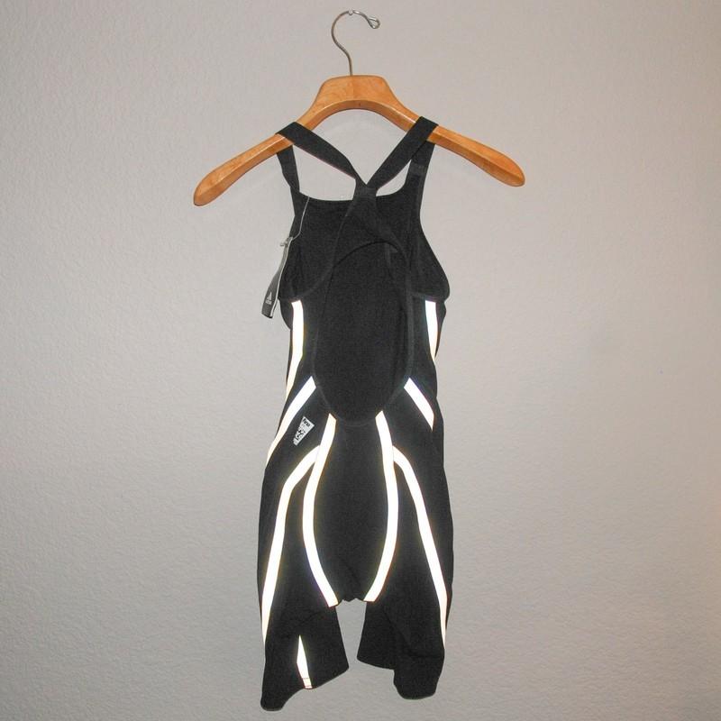 NWT Adidas Womens 28" Adizero Freestyle Closed Back Competition Swimsuit Black