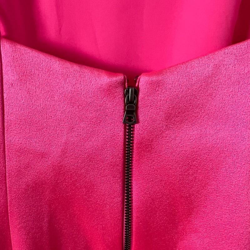 NWT Alice + Olivia Size 6 Nelle Mini Dress In Neon Pink Barbiecore Cocktail Hoco