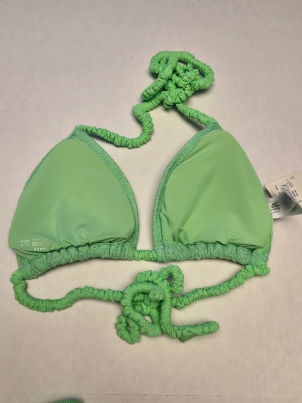 NWT American Eagle Aerie Neon Green Floral Swim Suits Choose Top Or Bottoms