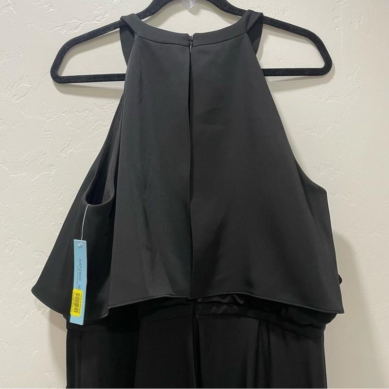 NWT Antonio Melani Women's Size 14 Black Tara JumpSuit High Neck MSRP $149