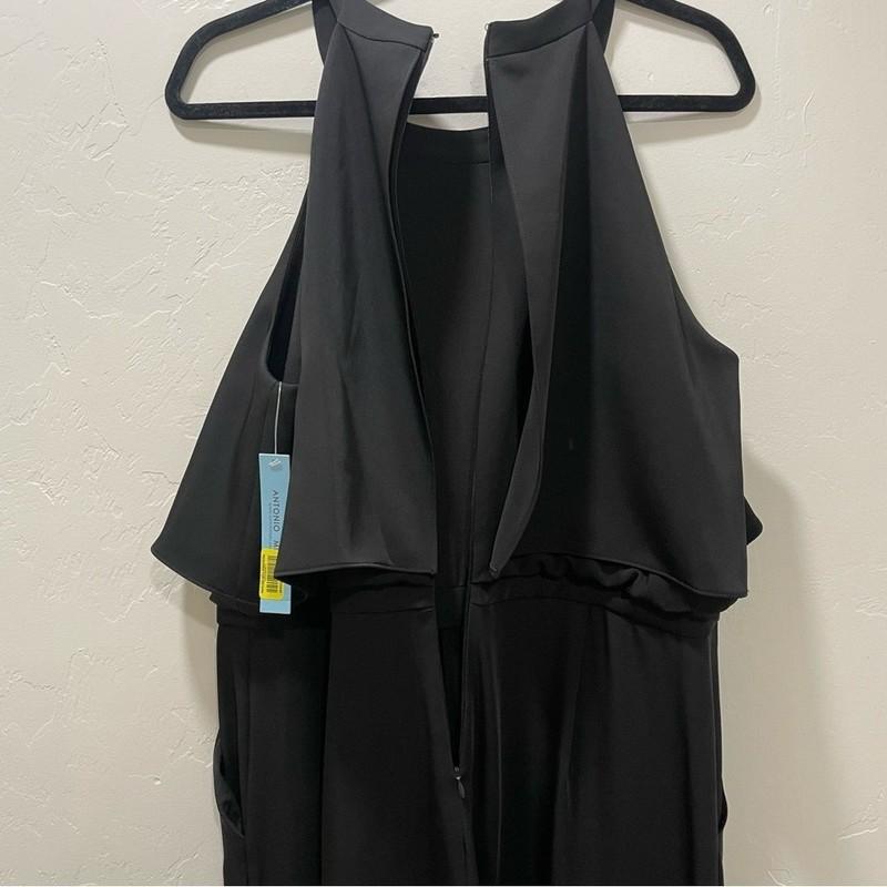 NWT Antonio Melani Women's Size 14 Black Tara JumpSuit High Neck MSRP $149