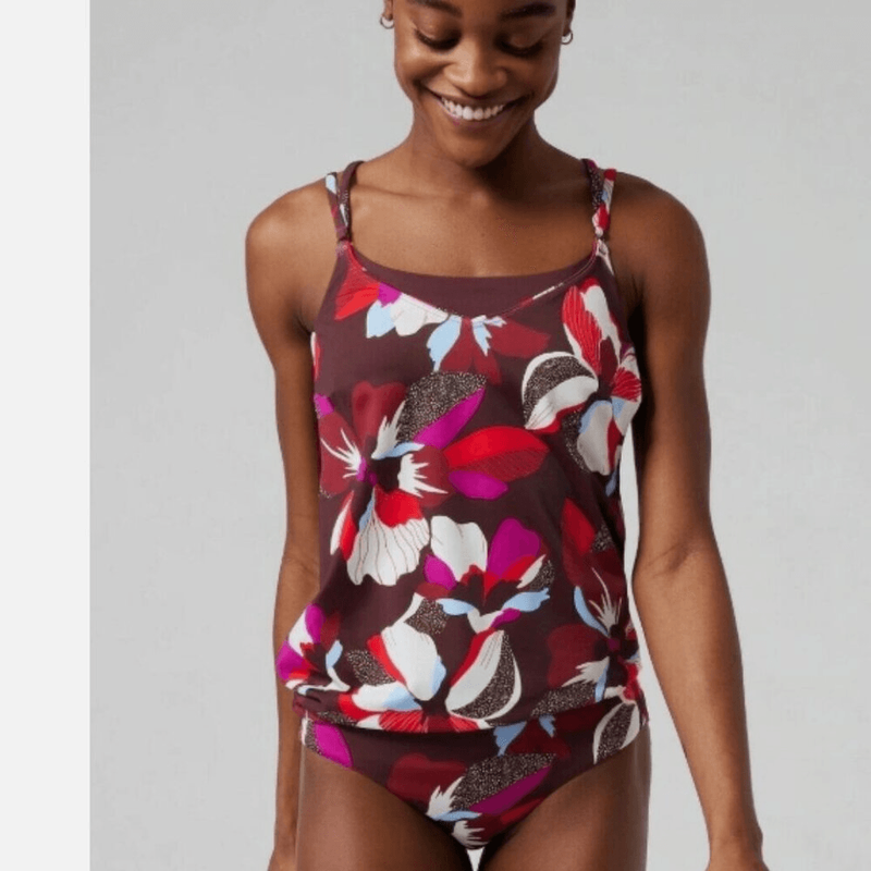 NWT ATHLETA Seascape Bra Cup Tankini Top