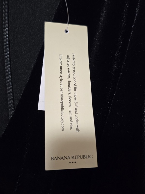 NWT Banana Republic $130 Women's VELVET JUMPSUIT Black Sz XS Petite
