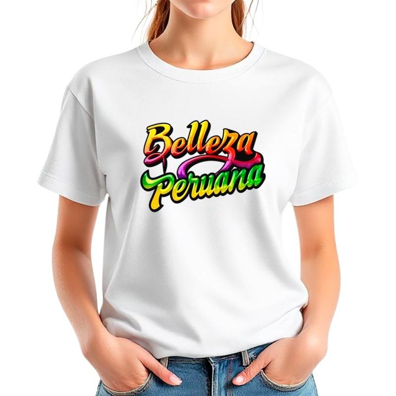 NWT Belleza Peruana Peruvian Peru Chicha Style Women's Short Sleeve T-Shirt