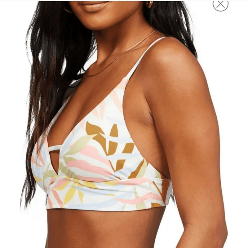 NWT Billabong Tropical Jungle Bikini Top Size Small