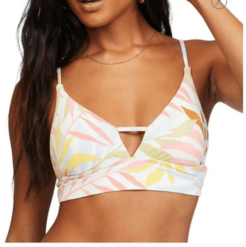 NWT Billabong Tropical Jungle Bikini Top Size Small