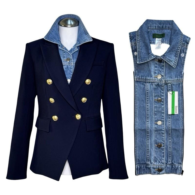 NWT Brunne Denim DICKEY Insert Compatible with VERONICA BEARD Blazers 00–14 NWT Brunne Denim DICKEY Insert Compatible with VERONICA BEARD Blazers 00–14