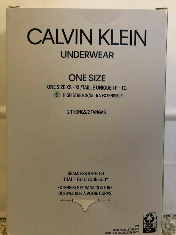 NWT Calvin Klein Women's (One Size) 2Pk Thong Seamless QF6354-902 PINK