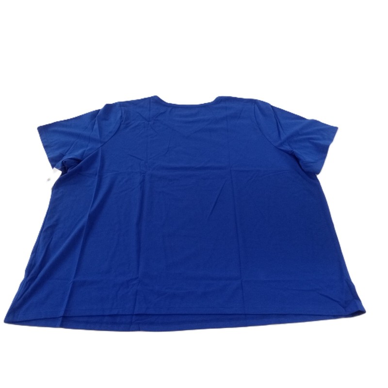 NWT Catherines Short Sleeve Royal T-Shirt Size 4X (30/32W)
