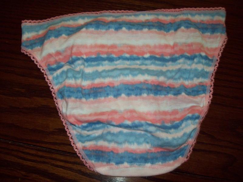 NWT CHARTER CLUB 100% COTTON BIKINI PANTIES TIEDYE STRIPE 100150454 M