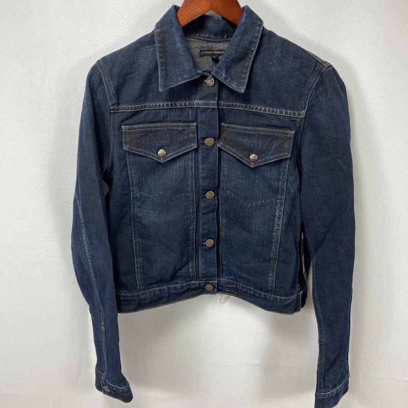 NWT CITIZENS OF HUMANITY Jean Jacket Dark Denim “Borderline” In Venus Jacket L