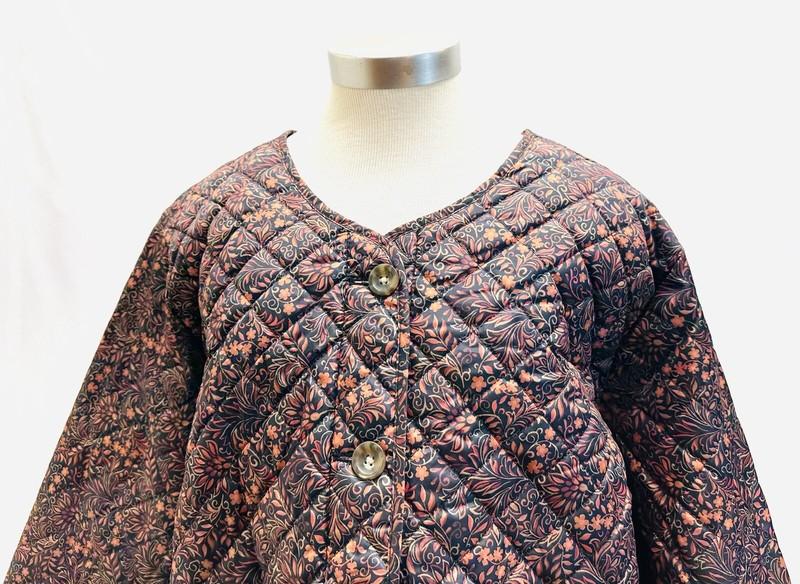 NWT CROFT & BARROW Women Button Down Quilted Vines Jacket Lightweight Size Sz 3X