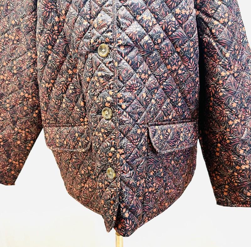 NWT CROFT & BARROW Women Button Down Quilted Vines Jacket Lightweight Size Sz 3X